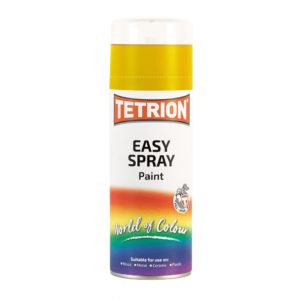 ΧΡΩΜΑ ΣΕ ΣΠΡΕΥ ΚΙΤΡΙΝΟ TETRION EASY SPRAY YELLOW ΠΟΛΛΑΠΛΩΝ ΧΡΗΣΕΩΝ 400ML