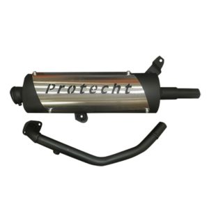 KYMCO X-CITING 250/300cc ΕΞΑΤΜΙΣΗ ΟΒΑΛ ΜΑΥΡΟ-INOX – 1 ΤΕΜ.