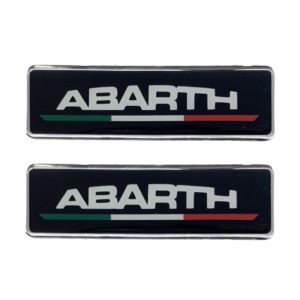 ABARTH  ΣΗΜΑΤΑ ΒΙΔΩΤΑ 10 Χ 3 cm ΕΠΟΞΕΙΔΙΚΗΣ ΡΥΤΙΝΗΣ (ΥΓΡΟ ΓΥΑΛΙ) ΣΕ ΜΑΥΡΟ/ΧΡΩΜΙΟ ΓΙΑ ΠΑΤΑΚΙΑ – 2 ΤΕΜ.