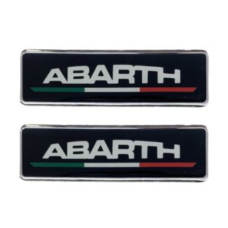 ABARTH ΣΗΜΑΤΑ ΒΙΔΩΤΑ 10 Χ 3 cm ΕΠΟΞΕΙΔΙΚΗΣ ΡΥΤΙΝΗΣ (ΥΓΡΟ ΓΥΑΛΙ) ΣΕ ΜΑΥΡΟ/ΧΡΩΜΙΟ ΓΙΑ ΠΑΤΑΚΙΑ - 2 ΤΕΜ.