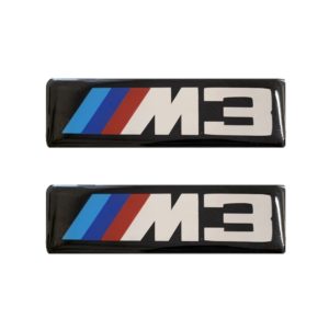 M3 (BMW) ΣΗΜΑΤΑ ΒΙΔΩΤΑ 10 Χ 3 cm ΕΠΟΞΕΙΔΙΚΗΣ ΡΥΤΙΝΗΣ (ΥΓΡΟ ΓΥΑΛΙ) ΣΕ ΜΑΥΡΟ/ΧΡΩΜΙΟ ΓΙΑ ΠΑΤΑΚΙΑ – 2 ΤΕΜ.