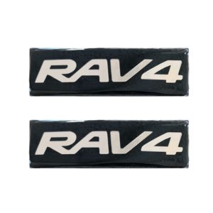 TOYOTA RAV4 ΣΗΜΑΤΑ ΒΙΔΩΤΑ 10 Χ 3 cm ΕΠΟΞΕΙΔΙΚΗΣ ΡΥΤΙΝΗΣ (ΥΓΡΟ ΓΥΑΛΙ) ΣΕ ΜΑΥΡΟ/ΧΡΩΜΙΟ ΓΙΑ ΠΑΤΑΚΙΑ – 2 ΤΕΜ.