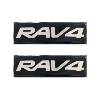 TOYOTA RAV4 ΣΗΜΑΤΑ ΒΙΔΩΤΑ 10 Χ 3 cm ΕΠΟΞΕΙΔΙΚΗΣ ΡΥΤΙΝΗΣ (ΥΓΡΟ ΓΥΑΛΙ) ΣΕ ΜΑΥΡΟ/ΧΡΩΜΙΟ ΓΙΑ ΠΑΤΑΚΙΑ - 2 ΤΕΜ.