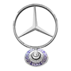 MERCEDES ΜΕΤΑΛΛΙΚΟ ΣΗΜΑ 3D ΜΕ ΒΑΣΗ ΓΙΑ ΚΑΠΩ 7,5 Χ 10,3 cm ΜΠΛΕ/ΧΡΩΜΙΟ (ΒΙΔΩΤΟ) – 1 ΤΕΜ.