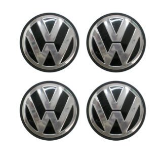 VW ΤΑΠΕΣ ΚΕΝΤΡΟΥ ΖΑΝΤΑΣ ΜΑΥΡΟ/ΧΡΩΜΙΟ ΚΟΥΜΠΩΤΕΣ (ΕΣΩΤΕΡ. 56mm ΚΑΙ ΕΞΩΤΕΡ. 66mm) (ΜΑΥΡΟ ΠΛΑΙΣΙΟ) - 4 ΤΕΜ.