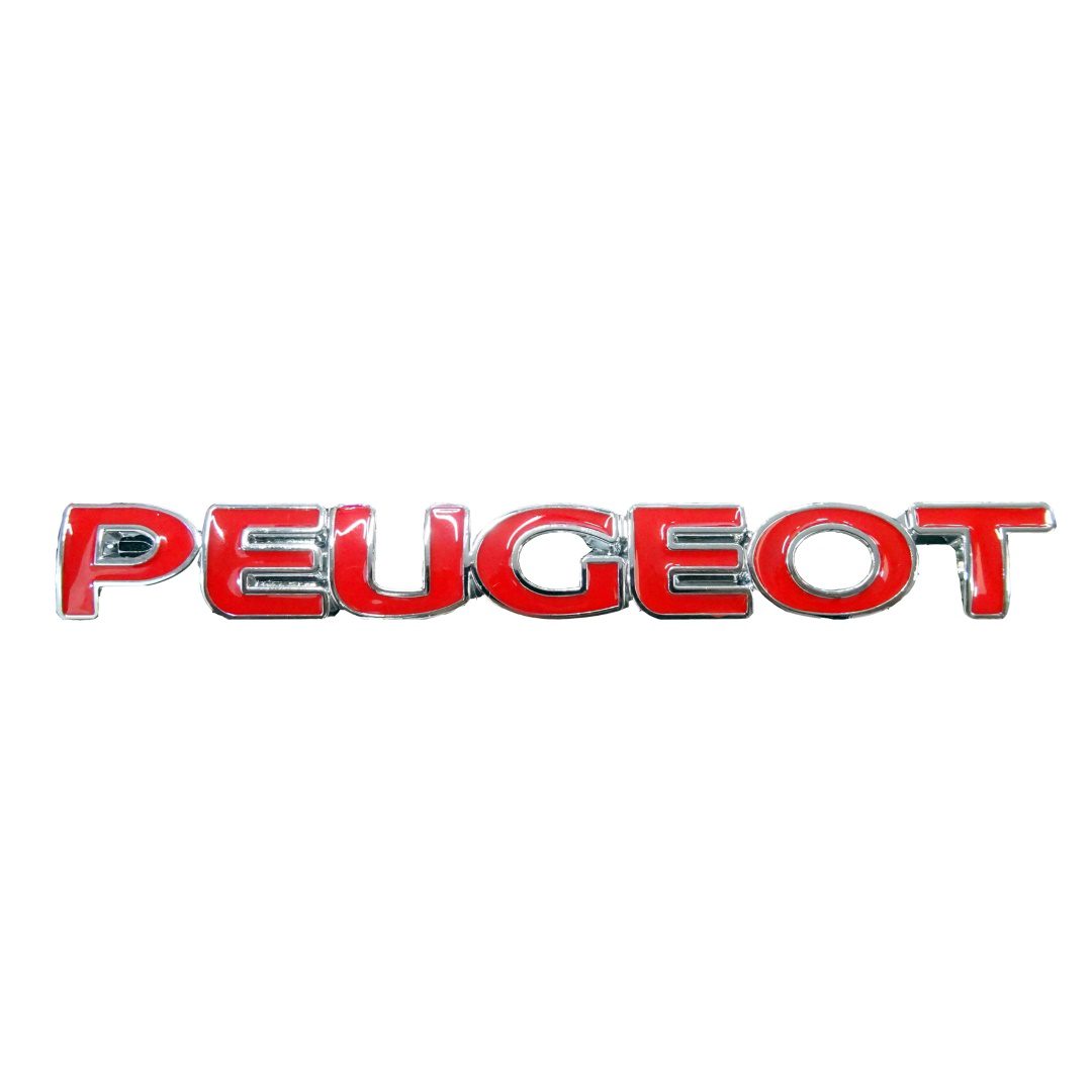 PEUGEOT ΠΛΑΣΤΙΚΟ ΣΗΜΑ 3D ΓΙΑ ΠΟΡΤ ΜΠΑΓΚΑΖ 15,6 Χ 1,9 cm ΚΟΚΚΙΝΟ/ΧΡΩΜΙΟ (ΑΥΤΟΚΟΛΛΗΤΟ) – 1 ΤΕΜ.