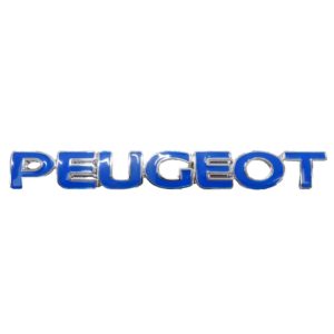 PEUGEOT ΠΛΑΣΤΙΚΟ ΣΗΜΑ 3D ΓΙΑ ΠΟΡΤ ΜΠΑΓΚΑΖ 15,6 Χ 1,9 cm ΜΠΛΕ/ΧΡΩΜΙΟ (ΑΥΤΟΚΟΛΛΗΤΟ) – 1 ΤΕΜ.