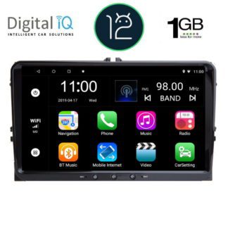 ΟΘΟΝΗ MULTIMEDIA 2DIN VW 2004-2014 ANDROID 12 /RAM 1GB/9 inc/GPS/WI-FI/USB/SD/RADIO DIGITAL IQ