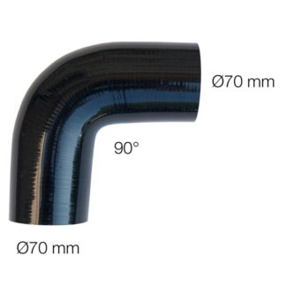 ΓΩΝΙΑ ΣΙΛΙΚΟΝΗΣ ΜΑΥΡΗ Φ70 90 ΜΟΙΡΕΣ