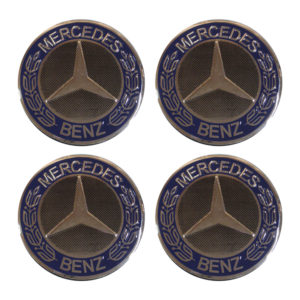 ΤΑΠΕΣ ΚΕΝΤΡΟΥ ΖΑΝΤΑΣ MERCEDES ΜΠΛΕ ΚΟΥΜΠΩΤΕΣ ΔΙΑΜΕΤΡΟΥ 75mm 4ΤΕΜ.