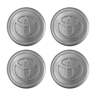 TOYOTA ΤΑΠΕΣ ΚΕΝΤΡΟΥ ΖΑΝΤΑΣ ΚΟΥΜΠΩΤΕΣ ΓΚΡΙ (ΕΣΩΤΕΡ. 57 mm ΚΑΙ ΕΞΩΤΕΡ. 62 mm) - 4 ΤΕΜ.