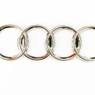 AUDI ΣΗΜΑ 3D ΧΡΩΜΙΟΥ ΑΥΤΟΚΟΛΛΗΤΟ ΠΛΑΣΤΙΚΟ 27 x 9,4 cm - 1 ΤΕΜ.