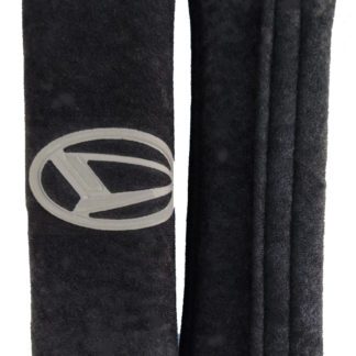 DAIHATSU ΜΑΞΙΛΑΡΑΚΙΑ ΓΙΑ ΖΩΝΗ ΑΣΦΑΛΕΙΑΣ 21 X 7,5 cm ΣΕ ΜΑΥΡΟ ΧΡΩΜΑ ΜΕ ΓΚΡΙ LOGO - 2 ΤΕΜ.