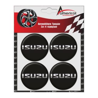 ISUZU ΑΥΤΟΚΟΛΛΗΤΑ ΖΑΝΤΩΝ ΜΑΥΡΑ ΣΜΑΛΤΟΥ 6 cm - 4 ΤΕΜ.
