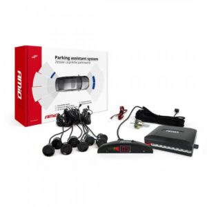 ΣΥΣΤΗΜΑ ΠΑΡΚΑΡΙΣΜΑΤΟΣ 12V 8 ΜΑΤΙΑ ΜΑΥΡΑ ΕΜΠΡΟΣ-ΠΙΣΩ Φ22mm ΜΕ ΟΘΟΝΗ LED AMiO – 1 ΤΕΜ.