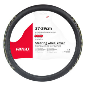 ΚΑΛΥΜΜΑ ΤΙΜΟΝΙΟΥ 37-39cm SWC-44-M ΜΑΥΡΟ ΜΕ STRASS  AMIO – 1 ΤΕΜ.