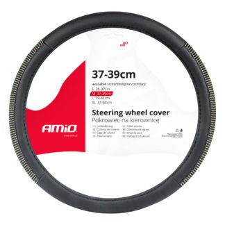 ΚΑΛΥΜΜΑ ΤΙΜΟΝΙΟΥ 37-39cm SWC-44-M ΜΑΥΡΟ ΜΕ STRASS AMIO - 1 ΤΕΜ.