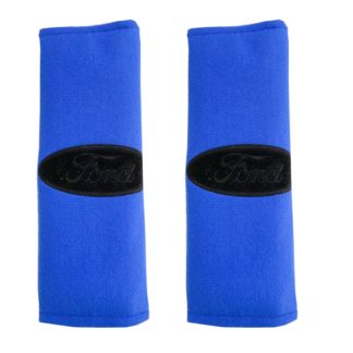 FORD​ ​ΜΑΞΙΛΑΡΑΚΙΑ ΓΙΑ ΖΩΝΗ ΑΣΦΑΛΕΙΑΣ 21 X 7,5 cm ΣΕ ΜΠΛΕ ΧΡΩΜΑ ΜΕ ΜΑΥΡΟ LOGO - 2 ΤΕΜ.