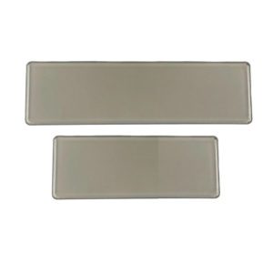 Καλύμματα Πλαστικά Για Πλαίσια Πινακίδας Παλαιού Τύπου Φιμέ 42×12.5cm Και 33×10.5cm 2Τμχ