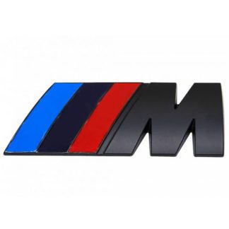 Σήμα Κουμπωτό Τύπου BMW "M" 8.3x3cm Μαύρο 1 Τεμάχιο