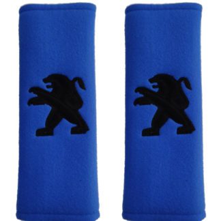 PEUGEOT ΜΑΞΙΛΑΡΑΚΙΑ ΓΙΑ ΖΩΝΗ ΑΣΦΑΛΕΙΑΣ 21 X 7,5 cm ΣΕ ΜΠΛΕ ΧΡΩΜΑ ΜΕ ΜΑΥΡΟ LOGO - 2 ΤΕΜ.