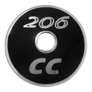 PEUGEOT 206 CC 1998+ ΑΥΤΟΚΟΛΛΗΤΟ ΤΑΠΑΣ ΡΕΖΕΡΒΟΥΑΡ 10,4 cm ΜΑΥΡΟ/ΧΡΩΜΙΟ ΜΕ ΕΠΙΚΑΛΥΨΗ ΕΠΟΞΕΙΔΙΚΗΣ ΡΥΤΙΝΗΣ (ΥΓΡΟ ΓΥΑΛΙ) – 1 ΤΕΜ.