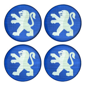 Αυτοκόλλητα Ζαντών Σμάλτο Peugeot 60mm 4Τμχ