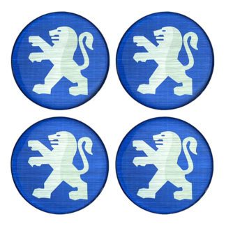 Αυτοκόλλητα Ζαντών Σμάλτο Peugeot 60mm 4Τμχ