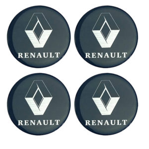 Αυτοκόλλητα Ζαντών Σμάλτο Renault 60mm 4Τμχ