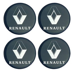 Αυτοκόλλητα Ζαντών Σμάλτο Renault 60mm 4Τμχ