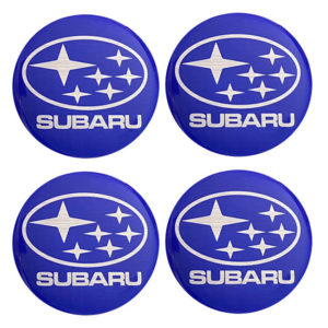 Αυτοκόλλητα Ζαντών Σμάλτο Subaru 60mm 4Τμχ