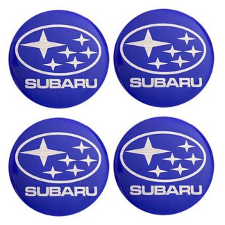 Αυτοκόλλητα Ζαντών Σμάλτο Subaru 60mm 4Τμχ