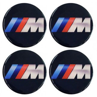 Αυτοκόλλητα Ζαντών Σμάλτο Bmw "M" 60mm 4Τμχ