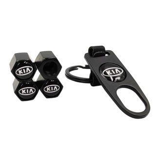 Καπάκια Βαλβίδων Αυτοκινήτου Με Μπρελόκ Kia 5 Τεμάχια