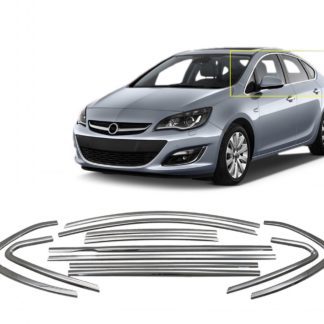 OPEL ASTRA J 4D 2012+ TRIM ΜΑΡΚΕ ΠΑΡΑΘΥΡΩΝ ΑΥΤΟΚΟΛΛΗΤΑ ΧΡΩΜΙΟΥ 12ΤΕΜ.