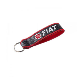 Μπρελόκ Κλειδιών Τεχνόδερμα Κεντητό Δύο Όψεων Fiat