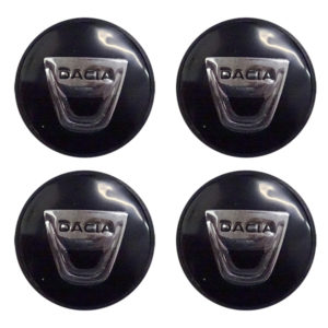 DACIA ΚΟΥΜΠΩΤΕΣ ΤΑΠΕΣ ΚΕΝΤΡΟΥ ΖΑΝΤΑΣ (ΜΑΥΡΟ/ΧΡΩΜΙΟ – ΕΣΩΤΕΡ. 56mm ΚΑΙ ΕΞΩΤΕΡ. 58mm) – 4 ΤΕΜ.