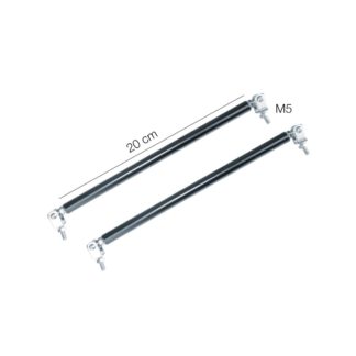 ΜΠΑΡΑΚΙΑ ΣΤΗΡΙΞΗΣ 20cm ΜΕ ΣΠΕΙΡΩΜΑ M5 ΓΙΑ ΔΙΑΚΟΣΜΗΤΙΚΟ SPOILER ΠΡΟΦΥΛΑΚΤΗΡΑ LIP-SPLITTER SIMONI RACING - 2 TEM.