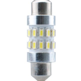 ΛΑΜΠΑΚΙΑ ΠΛΑΦΟΝΙΕΡΑΣ C5W/C10W 12V 1,5W SV8,5 36mm CAN-BUS+RADIATOR LED 24xSMD3104 ΛΕΥΚΟ 1ΤΕΜ. M-TECH