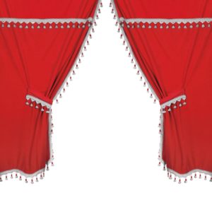 ΣΕΤ ΚΟΥΡΤΙΝΕΣ ΝΤΑΛΙΚΑΣ PREMIER SMART CABIN ΚΟΚΚΙΝΟ 5ΤΕΜ.