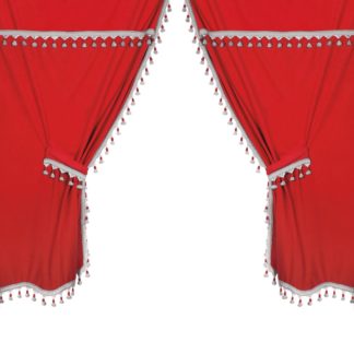 ΣΕΤ ΚΟΥΡΤΙΝΕΣ ΝΤΑΛΙΚΑΣ PREMIER SMART CABIN ΚΟΚΚΙΝΟ 5ΤΕΜ.