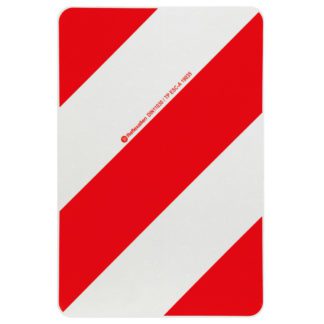 ΑΝΑΚΛΑΣΤΙΚΟ ΣΗΜΑ ΣΕ ΠΑΝΕΛ ΓΑΛΒΑΝΙΣΜΕΝΟΥ ΧΑΛΥΒΑ ΛΕΥΚΟ/ΚΟΚΚΙΝΟ DIN11030 282x423mm LAMPA - 1 ΤΕΜ