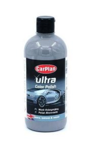 ΥΓΡΟ ΓΥΑΛΙΣΜΑΤΟΣ ΒΑΦΗΣ ΜΕ ΑΣΗΜΙ ΧΡΩΜΑ CARPLAN ULTRA COLOR POLISH SILVER 500ML – 1 TEM.