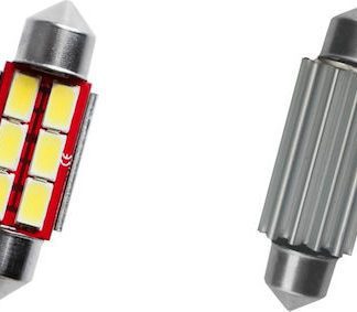 ΛΑΜΠΑΚΙ ME 6 LED 44MM ΛΕΥΚΟ 360ο CAN-BUS