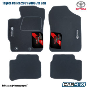 Toyota Celica 2001-2006 Πατάκια Αυτοκινήτου Μαρκέ μοκέτα Eco-Line 4τμχ -Cardex