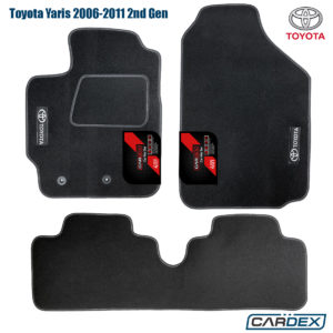 Toyota Yaris 2006-2011 Πατάκια Αυτοκινήτου Μαρκέ μοκέτα Eco-Line 3τμχ – Cardex