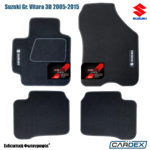 Suzuki Grand Vitara 3D 2005 – 2015 Μαρκέ Πατάκια Αυτοκινήτου μοκέτα Eco-Line 4τμχ – Cardex