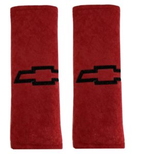 CHEVROLET​ ​ΜΑΞΙΛΑΡΑΚΙΑ ΓΙΑ ΖΩΝΗ ΑΣΦΑΛΕΙΑΣ 21 X 7,5 cm ΣΕ ΚΟΚΚΙΝΟ ΧΡΩΜΑ ΜΕ ΜΑΥΡΟ LOGO – 2 ΤΕΜ.