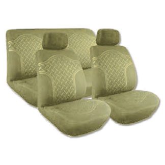 Καλύμματα Αυτοκινήτου Road Racer 60/40 Μπεζ Σετ 8 Τεμάχια