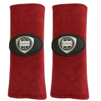 LANCIA​ ​ΜΑΞΙΛΑΡΑΚΙΑ ΓΙΑ ΖΩΝΗ ΑΣΦΑΛΕΙΑΣ 21 X 7,5 cm ΣΕ ΚΟΚΚΙΝΟ ΧΡΩΜΑ ΜΕ ΜΑΥΡΟ/ΑΣΗΜΙ LOGO - 2 ΤΕΜ.